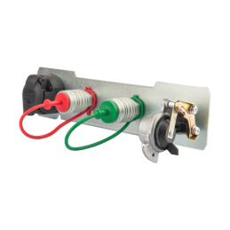 Galinis lizdų skydelis 2 greitos jungtys euro lizdai M22x1.5 elektros lizdas 7 kontaktų oro jungties pilnas komplektas c 360