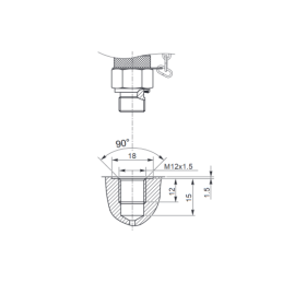 Serviso rinkinys alyvos slėgiui matuoti ir hidraulinės sistemos diagnostikai. 400 barų slėgio matuoklis + 1000 mm žarna su M12x1