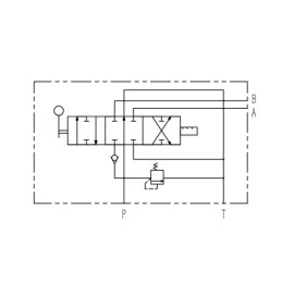 Hidraulinis skirstytuvas 1 sekcijos 40L sekcija su skląsčiu Hydrolider