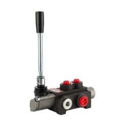 Hidraulinis skirstytuvas 1 sekcijos 40L su stūmoklio sekcija ir skląsčiu „Hydrolider“