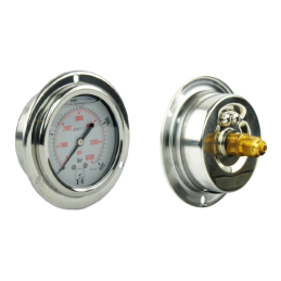 Serviso rinkinys alyvos slėgiui matuoti ir hidraulinės sistemos diagnostikai. 400 barų slėgio matuoklis + 1000 mm žarna su 1/4 c