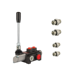 Hidraulinis skirstytuvas 1 sekcijos 40 l/min P40 su jungtimis 22/18 Hydrolider