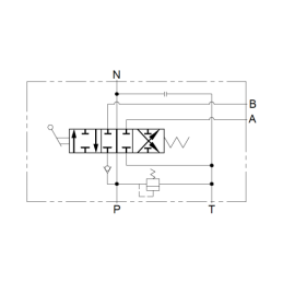 Hidraulinis skirstytuvas 1 sekcijos 40 l/min P40 su jungtimis 22/18 Hydrolider