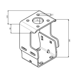 Vairo stiprintuvo „Orbitrol“ laikiklis MF 255 MF 3502