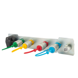 Galinis lizdų skydelis su 4 greitomis jungtimis, euro lizdais, M22x1,5, 7 kontaktų elektros lizdų komplektas, c 360