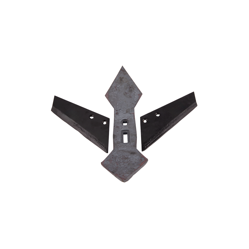 Pilnas ražienų kultivatoriaus, kultivatoriaus, širdies formos noragėlio su noragėliais komplektas