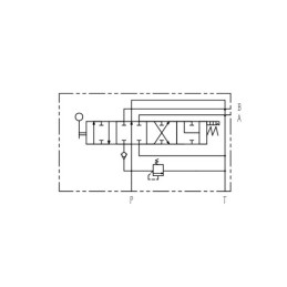 Hidraulinis skirstytuvas 1 sekcijos 40L su plūduriuojančia sekcija ir skląsčiu „Hydrolider“