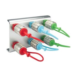 Lizdų plokštė šešių greitųjų jungčių montavimui euro lizdas M22x1.5