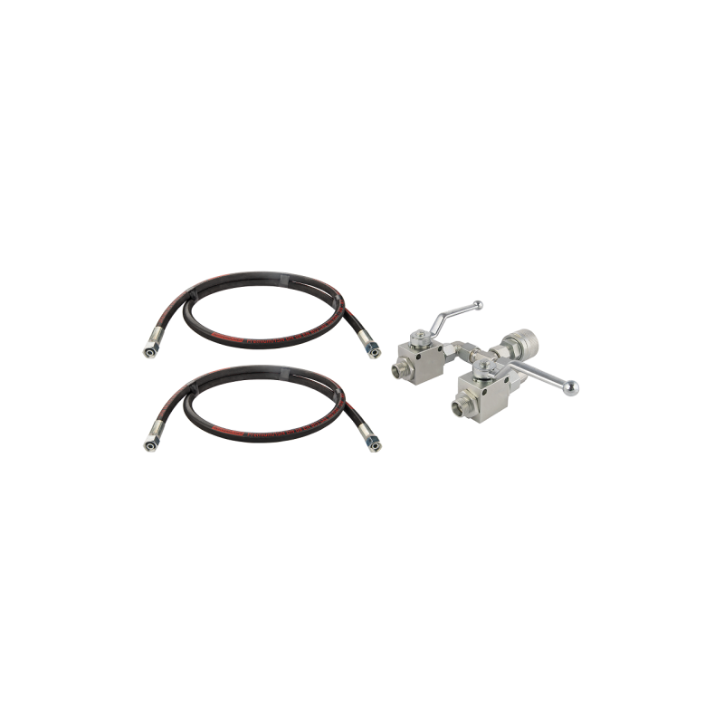 Rutulinis skirstytuvas Amazone ir Brzeg trąšų barstytuvams. Du 2/2 rutuliniai vožtuvai + greita jungtis, srieginė aklė M36x1.5 +