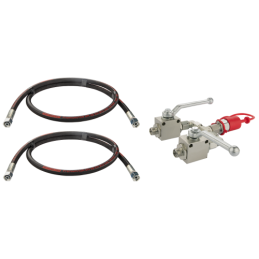 Rutulinis skirstytuvas Amazone ir Brzeg trąšų barstytuvams. Du 2/2 rutuliniai vožtuvai + greito prijungimo jungtis, EURO kištuka