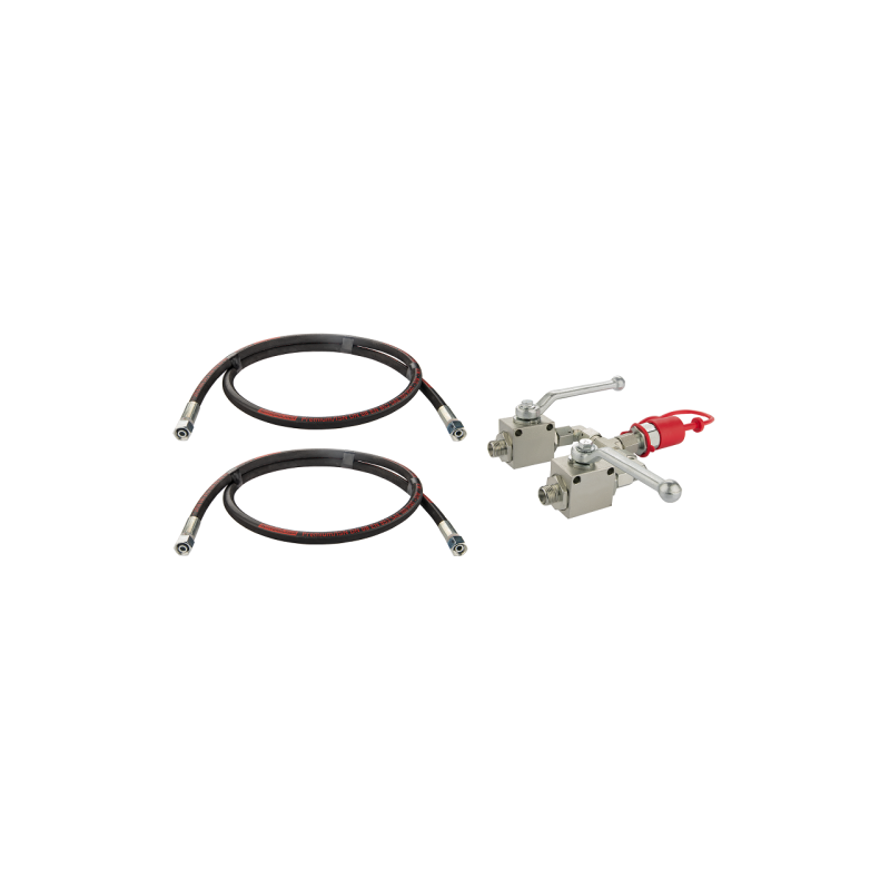 Rutulinis skirstytuvas Amazone ir Brzeg trąšų barstytuvams. Du 2/2 rutuliniai vožtuvai + greito prijungimo jungtis, EURO kištuka