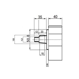 Guolio atramos tvirtinimas su kūginiu ritinėliu 1 grupės varikliui arba siurbliui 1:8 Z14