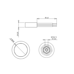 Svirties rankenėlė su vienu elektriniu mygtuku