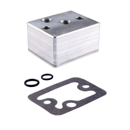 MF255 po sėdyne montuojamas skirstytuvo kolektoriaus adapteris su tarpinėmis