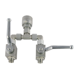 Rutulinis skirstytuvas Amazone ir Brzeg trąšų barstytuvams. Du 2/2 rutuliniai vožtuvai + greita jungtis, srieginė aklė M36x1.5 +