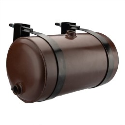 Universalus metalinis hidraulinės alyvos bakas, 10 litrų talpos, statinės tipo, su 206 mm spaustukais