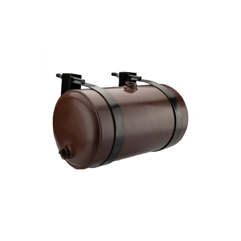 Universalus metalinis hidraulinės alyvos bakas, 10 litrų talpos, statinės tipo, su 206 mm spaustukais