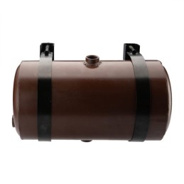 Universalus metalinis hidraulinės alyvos bakas, 10 litrų talpos, statinės tipo, su 206 mm spaustukais