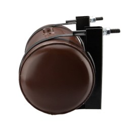 Universalus metalinis hidraulinės alyvos bakas, 10 litrų talpos, statinės tipo, su 206 mm spaustukais