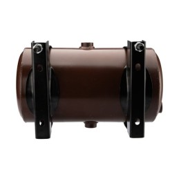 Universalus metalinis hidraulinės alyvos bakas, 10 litrų talpos, statinės tipo, su 206 mm spaustukais