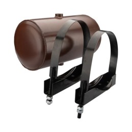 Universalus metalinis hidraulinės alyvos bakas, 10 litrų talpos, statinės tipo, su 206 mm spaustukais