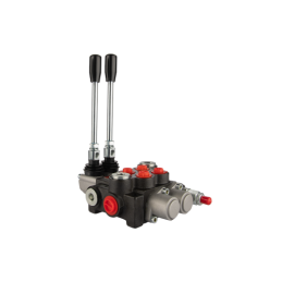 Hidraulinis skirstytuvas, 2 sekcijų, 40 l/min, 2P40A1A1GKZ1, valdomas svirtimi