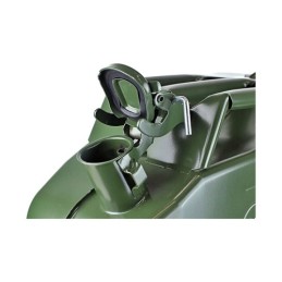 2x metaliniai bakai po 20 l benzino alyvos