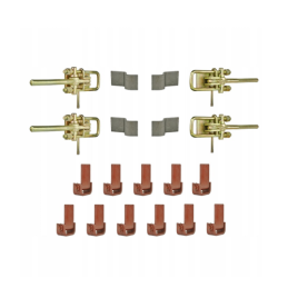 4 spaustukų, 4 kabliukų ir 11 priekabos šoninių vyrių rinkinys