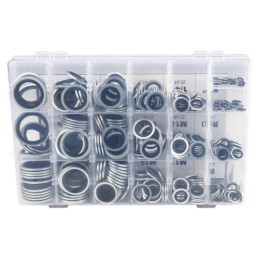Metalinių-guminių poveržlių M6-M33 rinkinys, 390 dalių