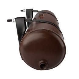 Universalus metalinis hidraulinės alyvos bakas, 15 litrų talpos, statinės tipo, su 206 mm spaustukais