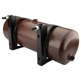 Universalus metalinis hidraulinės alyvos bakas, 15 litrų talpos, statinės tipo, su 206 mm spaustukais