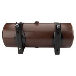 Universalus metalinis hidraulinės alyvos bakas, 15 litrų talpos, statinės tipo, su 206 mm spaustukais