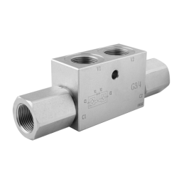 Dvigubas atbulinis vožtuvas VBPDE 3/4 100L/min HLR