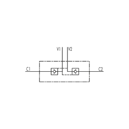 Dvigubas atbulinis vožtuvas VBPDE 3/4 100L/min HLR