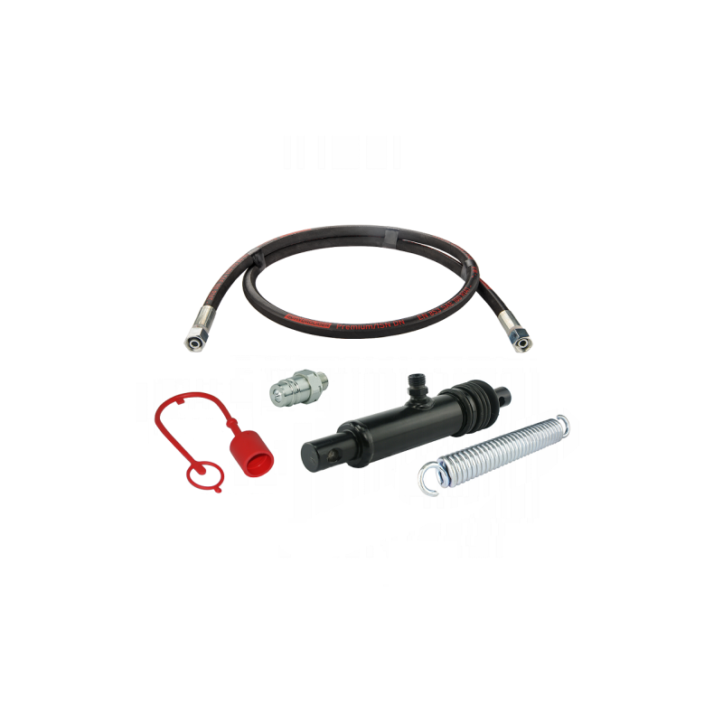 Hidraulinis cilindras Brzeg trąšų barstytuvui + dvi 1500 mm žarnos + greito prijungimo jungtis EURO kištuku