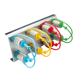 Lizdų plokštė aštuonių greitųjų jungčių M18x1,5 lizdams tvirtinti