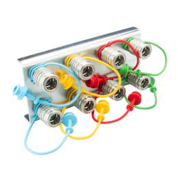 Lizdų plokštė aštuonių greitųjų jungčių M18x1,5 lizdams tvirtinti