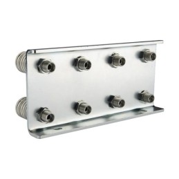 Lizdų plokštė aštuonių greitųjų jungčių M18x1,5 lizdams tvirtinti