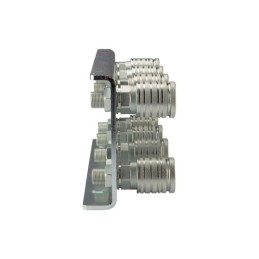 Lizdų plokštė aštuonių greitųjų jungčių M18x1,5 lizdams tvirtinti