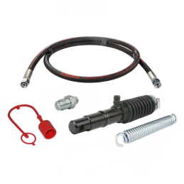 Hidraulinis cilindras Amazone trąšų barstytuvui + dvi 1500 mm žarnos + greito prijungimo jungtis EURO kištukui