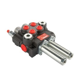 Dviejų sekcijų hidraulinis skirstytuvas 40L „Hydroleader“, valdomas trosais