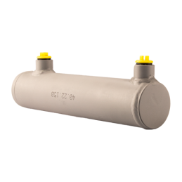 Dvigubo veikimo hidraulinio cilindro ilgis: 255 mm, eiga: 150 mm, 40/22/150 be auselių.