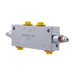 Dvigubo veikimo stabdžių vožtuvas BHB08-108G1/2, dvigubo veikimo cilindras, fiksavimo sriegis: 3/8 colio, srautas: 60 l/min, mak