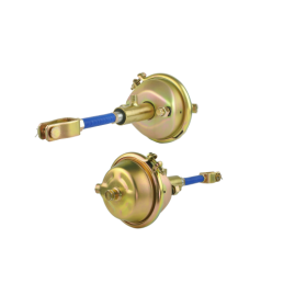 Pneumatinis-hidraulinis stabdžių cilindras, stūmoklio koto skersmuo 30 mm, diafragmos dydis T24 (išorinis skersmuo 160 mm)