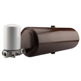 Universalus metalinis hidraulinės alyvos bakas, 15 litrų talpos, statinės formos, su grįžtamojo srauto filtru