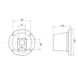 Varpo tipo flanšas GX390 vidaus degimo variklio GR2 siurbliui