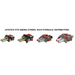 „Hydrolider 3356“ valdymo svirtis su 1 mygtuku neužsifiksuojantiems šakių trosams, sustiprinta, patvari konstrukcija