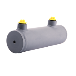 Dvigubo veikimo hidraulinio cilindro ilgis: 230 mm, eiga: 100 mm, 50/28/100 be auselių.