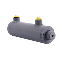 Dvigubo veikimo hidraulinio cilindro ilgis: 230 mm, eiga: 100 mm, 50/28/100 be auselių.