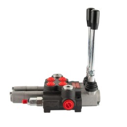 Dviejų sekcijų hidraulinis skirstytuvas 40L su dviem plūduriuojančiomis sekcijomis ant skląsčio „Hydrolider“